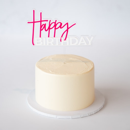 Picture of Deluxe Happy Birthday Cake Topper