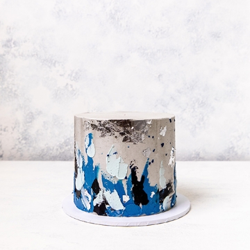 Picture of Blue Abstract Cake