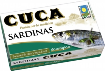 Picture of Cuca Organic Sardines in Extra Virgin Olive Oil | 120g