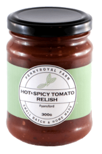 Picture of PENNYROYAL FARM HOT TOMATO RELISH 300GM