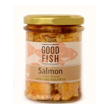 Picture of Good Fish Salmon Fillets in Extra Virgin Olive Oil | 195g