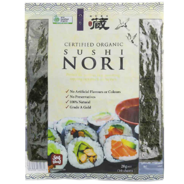 Picture of Kura Organic Sushi Nori Seaweed | 28g