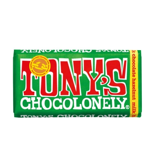 Picture of TONY'S CHOCOLONELY HAZELNUT MILK CHOCOLATE 180GM