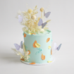 Picture of Buttercream Cake | Pink Painted with Butterflies