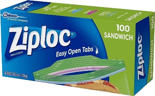 Picture of Ziploc Sandwich Bags | 100pk